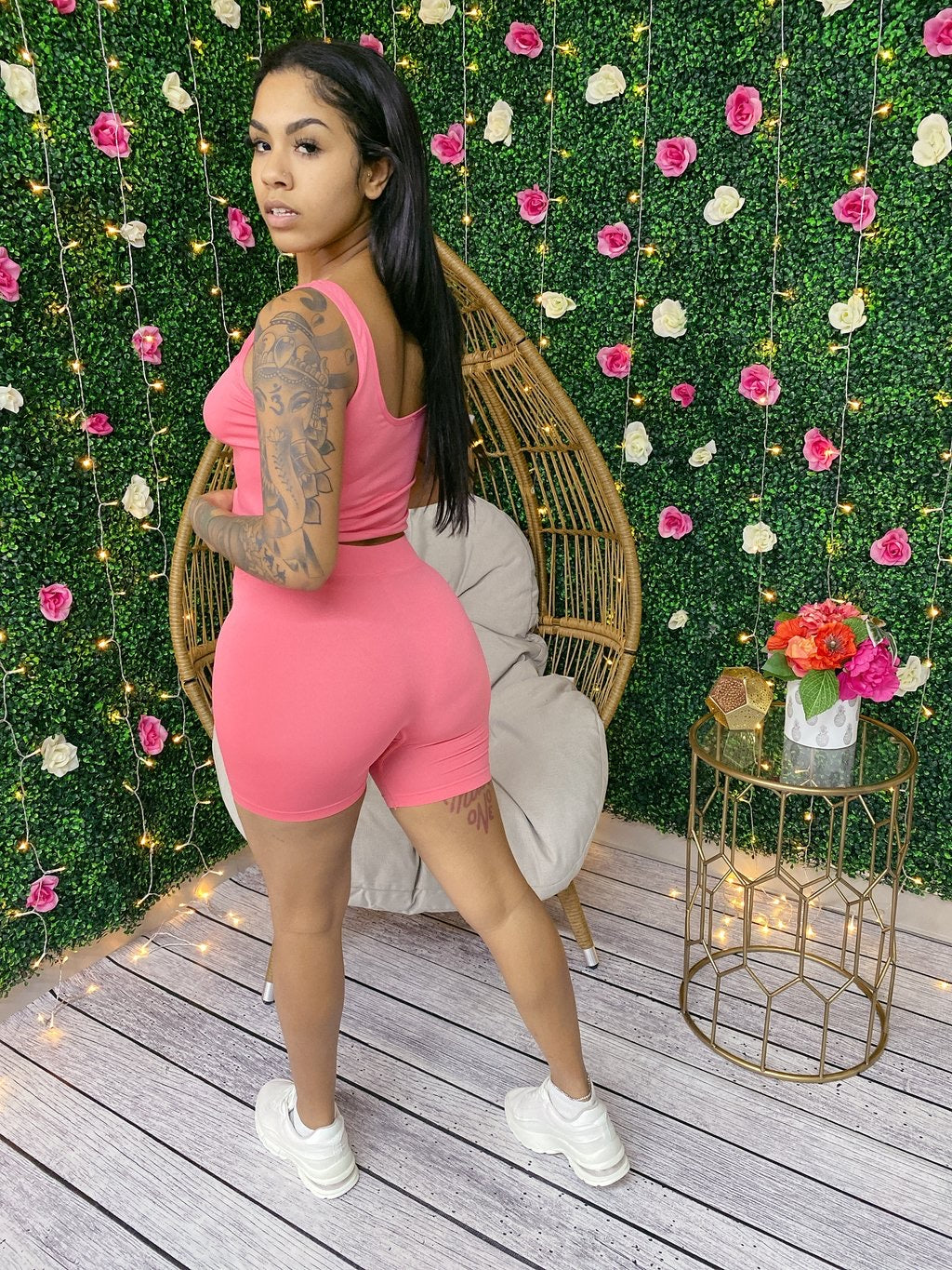 Tank & biker short 2pc